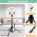 Eicaus 10'' Selfie Ring Light with 62'' Tripod Stand, Phone Ringlight with Remote and Phone Holder